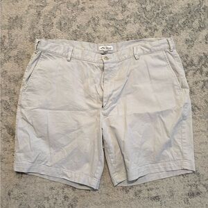 Peter Millar Light Gray Cotton Chino Shorts